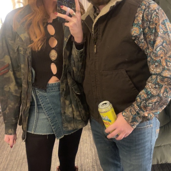 Free People Erica Ribbed Cutout Cropped Cardigan - Picture 3 of 3